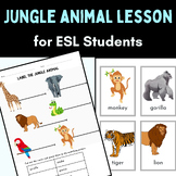Jungle Animals Activity Packet | Spanish to English | ESL 