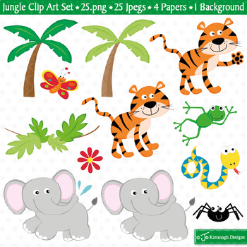 clipart and jungle animals and free