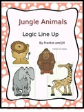 Jungle Animals Logic Line Up NO PREP common core aligned