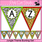 Jungle Theme Bunting Banner - Wild Animals Classroom Decor