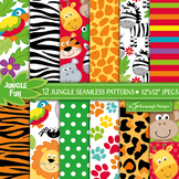 Jungle Animals Theme Papers, Jungle Patterns, Jungle Anima