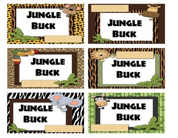 Jungle Buck - Reward bucks by Runs on Coffee SPED | TPT