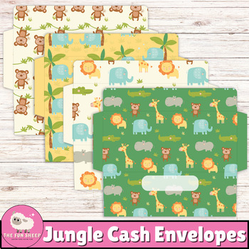 Preview of Jungle Cash Envelopes | DIY Kids Budget Envelopes - Budget Planning for Kids