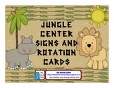 Jungle  Centers Signs and Rotation Cards