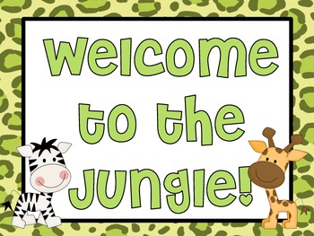 Preview of Jungle Classroom Theme