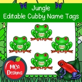 Jungle Editable Cubby Name Tags