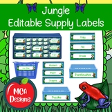 Jungle Editable Supply Labels