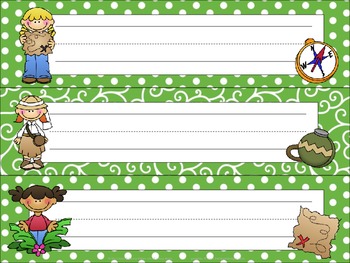 jungle explorers name tags desk plates by mrs bs busy bees tpt