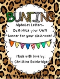 Jungle Fever Funky Buntings- Customize Your Own Banner!