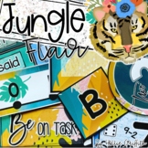 Jungle Flair Classroom Decor Bundle | Rainforest and Safari Theme