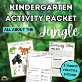 Jungle Kindergarten Activities in French & English