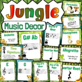 Jungle Music Classroom Decor | BUNDLE | Music Classroom Posters