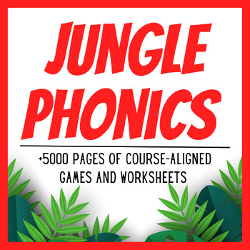 Preview of Jungle Phonics 1-4, +5000 Pages of Games and Worksheets