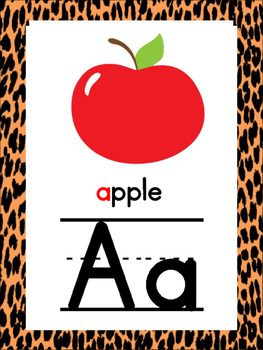 Preview of Jungle/Safari Alphabet Posters