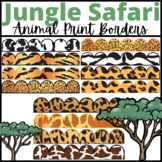 Jungle Safari Animal Print Bulletin Board Borders