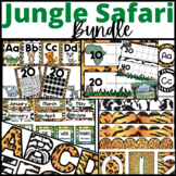Jungle Safari Animal Print Theme Classroom Decor BUNDLE!!!