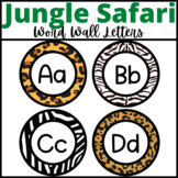 Jungle Safari Animal Print Word Wall Letters