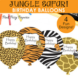 Jungle Safari Birthday Balloons - Classroom Decor - Birthd