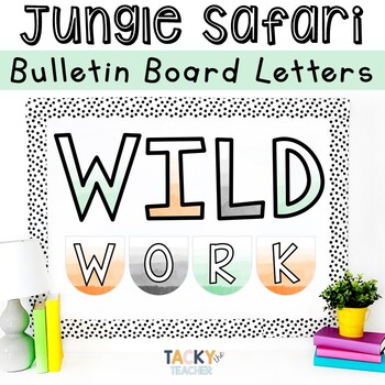 Preview of Jungle Safari Bulletin Board Letters