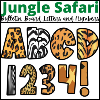 jungle print letters teaching resources teachers pay teachers