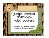 Jungle Safari Classroom Rules Posters