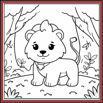 Jungle Safari Coloring Adventure: Fun Animal Illustrations for Kids