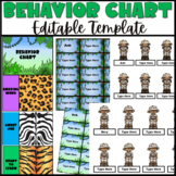 Jungle Safari Editable Behavior Chart