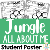 Jungle Safari Theme: All About Me Poster for Back to Schoo