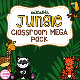 Jungle Safari Theme Classroom Decor (editable)