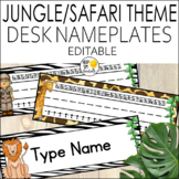 Jungle Theme Name Plates Editable! jungle Themed Classroom Decor