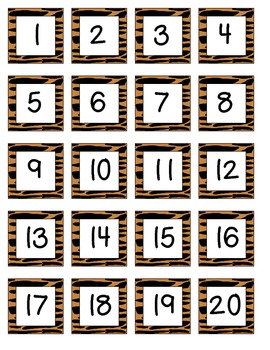 jungle themed numbers teaching resources teachers pay teachers