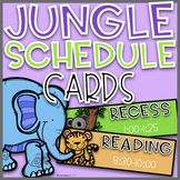 Jungle Schedule Cards~ EDITABLE
