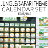 Jungle Theme Calendar Set - Jungle Theme Classroom Decor