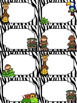 Classroom Theme Decor Bundle- Jungle By The Niemans' Nook 