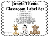 Jungle Theme Classroom Label Set