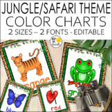Jungle Theme Color Posters - Jungle Theme Classroom Decor