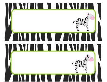 Jungle Theme Editable Nametags {classroom Decor} By Kelli Bollman