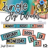 Jungle Theme Flip Calendar | Editable Classroom Decor