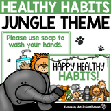 Healthy Habits Posters Jungle Theme | Bulletin Board | Bat