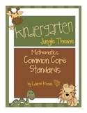 Jungle Theme Kindergarten Common Core Math