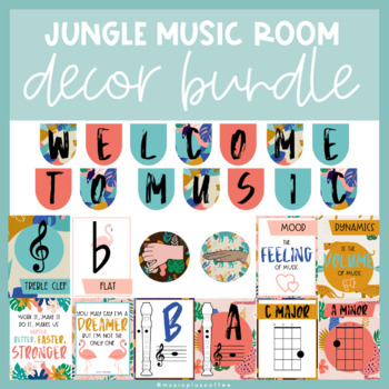 Preview of Jungle Theme | Music Room Decor