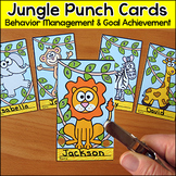 Jungle Theme Behavior Punch Cards - Goal Setting & Classro