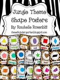 Jungle Theme Shape Posters