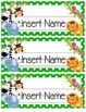 jungle themed editable name tags by teaching tails tpt