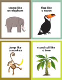 Jungle Themed Gross Motor Cards