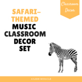 Safari-Themed Music Classroom Decor Set