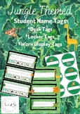 Jungle Themed Student Name Tags