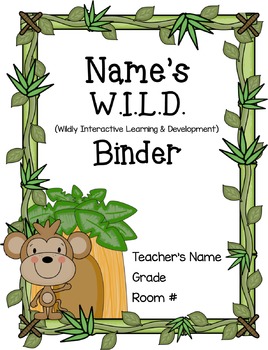 Preview of Jungle Binder Covers and Spines
