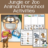 Jungle and Zoo Animal Preschool Activities