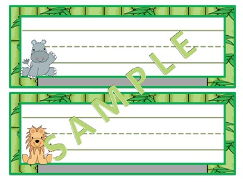 Jungle babies Nameplates by Ivy1721 | TPT